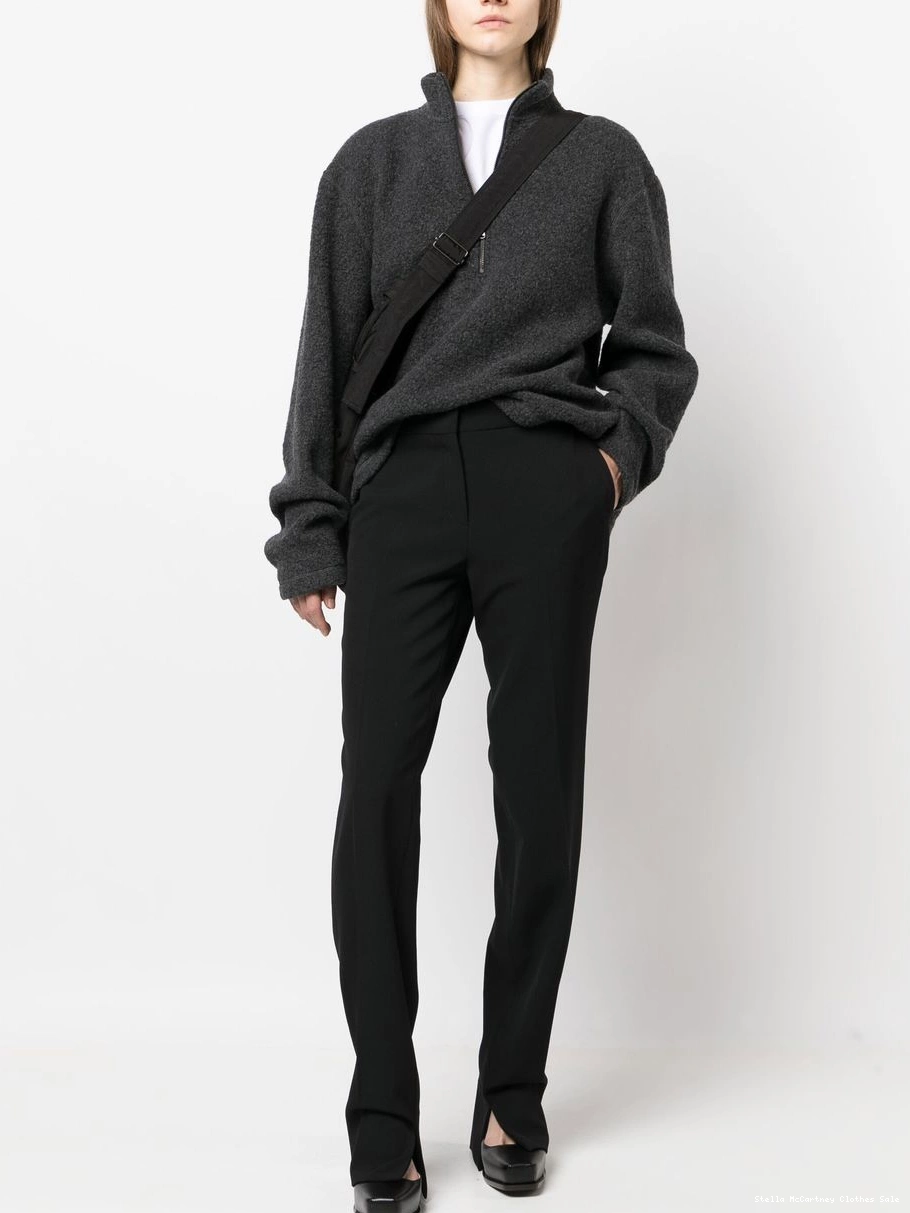 Affordable Women McCartney Stella split-cuff trousers slim-cut 0802